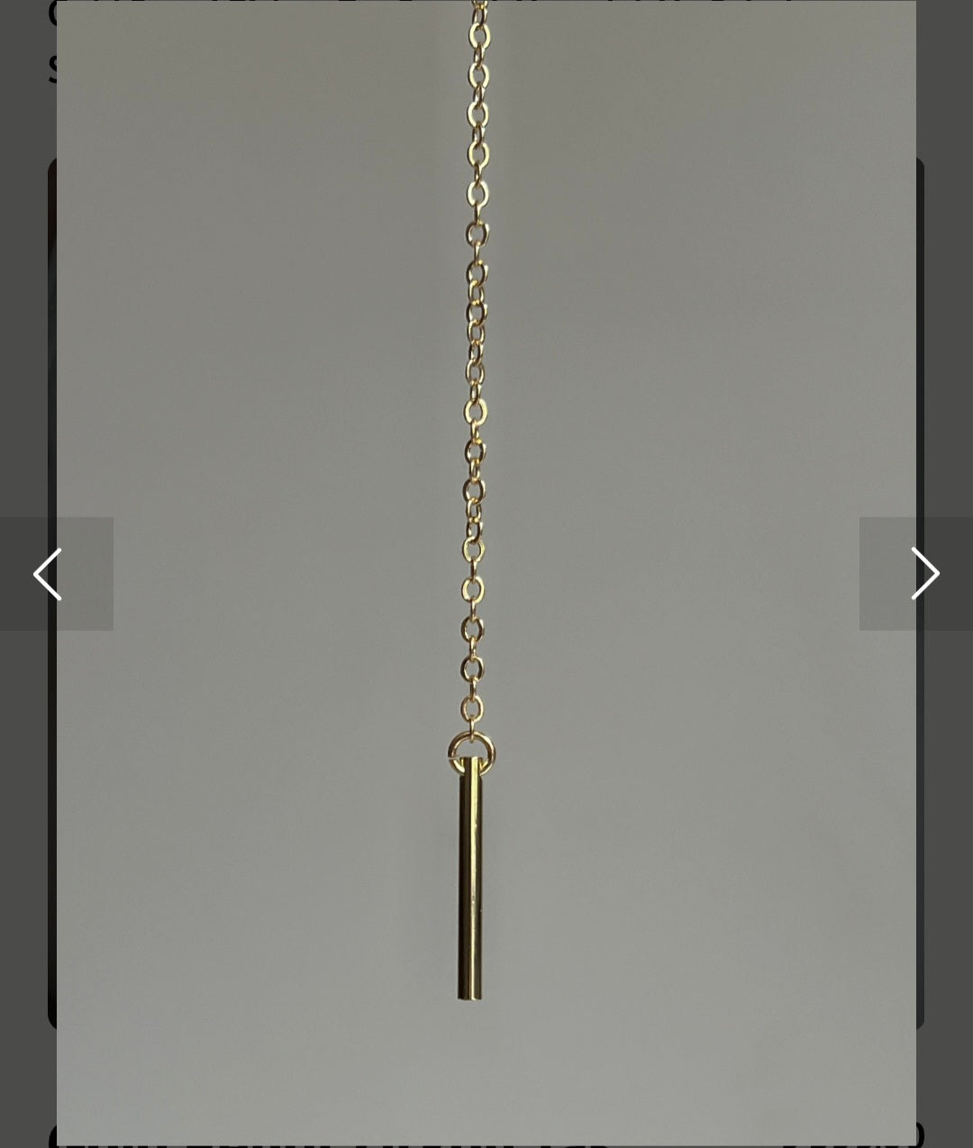 Gold Crystal Circle Lariat Necklace