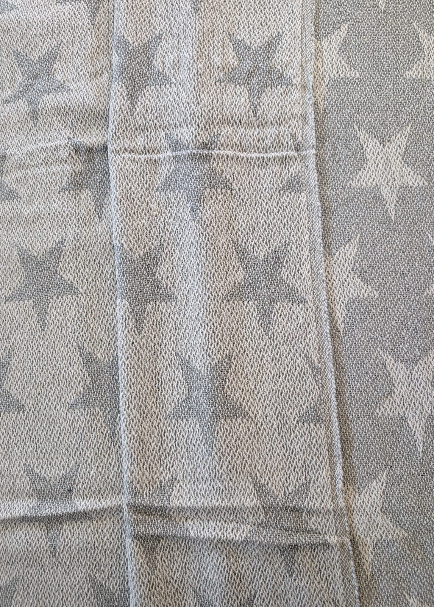 Gray fabric with star pattern